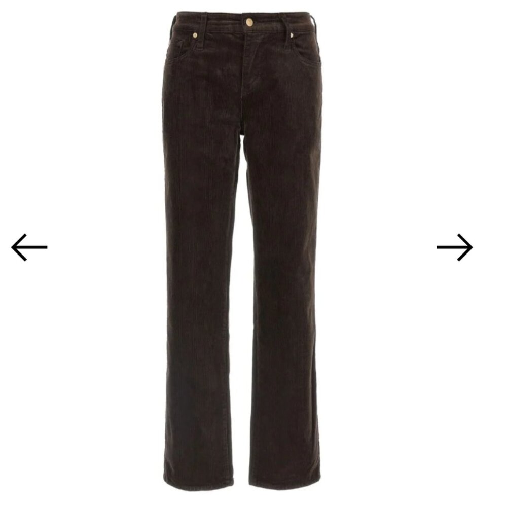 7 for All Mankind Velvet/Corduroy Tall Jeans - Chocolate